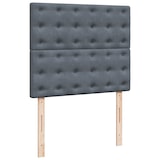 thumbnail of vidaXL Boxspringbett mit Matratze Dunkelgrau 120x200 cm Samt