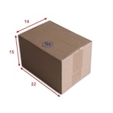 thumbnail of Lot de 50 Boîtes carton (N°16) format 220x150x140 mm