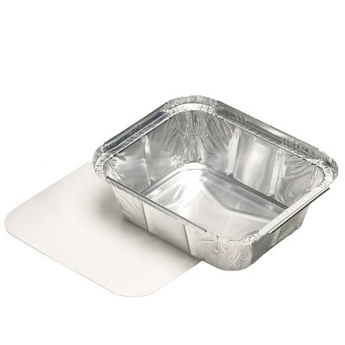Starpak 25 Schalen, Alu + Einlegedeckel, PE-beschichtet eckig 0,5 l 4,2 cm x 11,4 cm x 14 cm