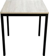 thumbnail of Mesa de 4 patas Enzo en acero para hostelería apilable