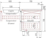 thumbnail of vaiotec TOPLINE Tiefkühltisch / 2-fach GN1/1 mit 2 Schubladen / 1 Tür, 1345 x 700 mm