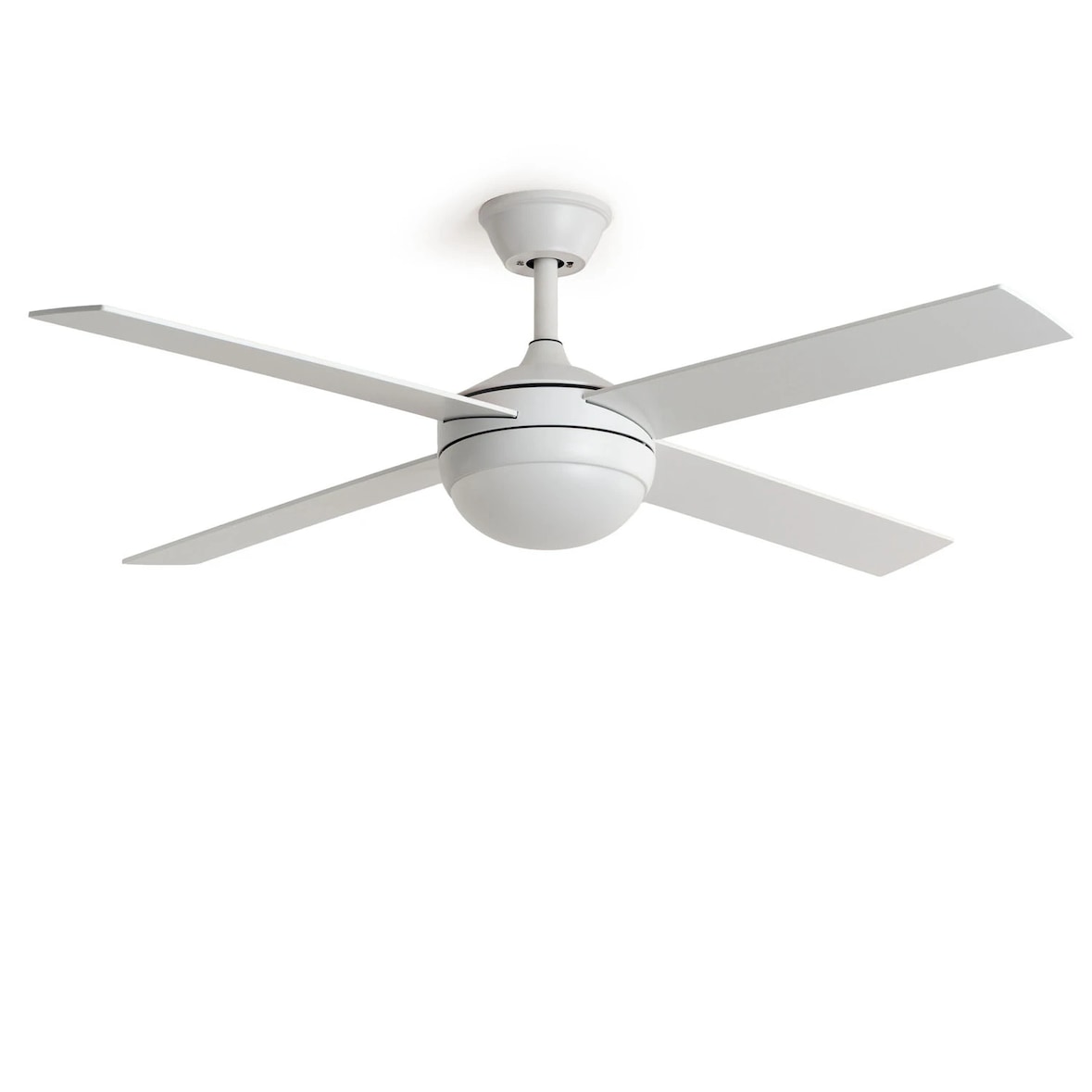 LEDKIA LIGHTING Ventilador de Techo con luz Silencioso DC aspas de madera Navy Evo Blanco Mando a Distancia Grande (más de 20 m²) 132 cm Blanco