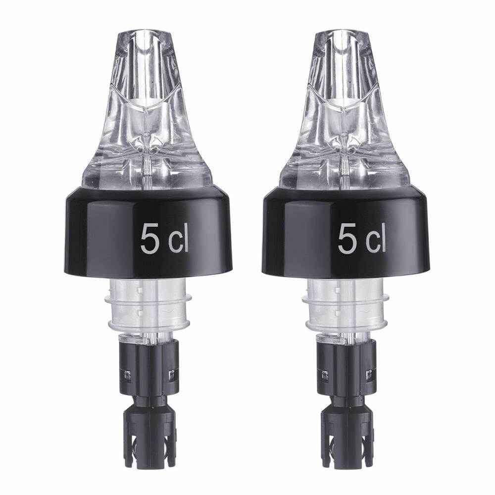 Westmark 2 Dosier/Maß-Ausgießer, Portionierer, Dosierung Pro Ausguss: 5 cl, Kunststoff, Auto-Pour, Transparent, 995022EG
