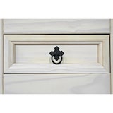 thumbnail of Couchtisch 100 x 60 cm mit Schublade Pinienholz weiß honigfarben lasiert MEXICO