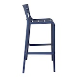 thumbnail of Set van 4 Pacific blauwe kunststof terrasstoelen