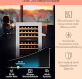thumbnail of Klarstein Vinsider 35D Einbau-Weinkühlschrank 128 Liter 41 Weinflaschen 2 Zonen Edelstahl