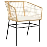 thumbnail of vidaXL 7-tlg. Garten-Essgruppe mit Kissen Braun Poly Rattan Glas