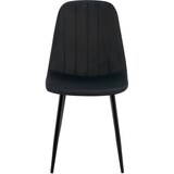 thumbnail of Set di 4 sedie da pranzo in velluto Baxter nero