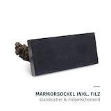 thumbnail of Bronzeskulptur Löwe stehend aus Bronze auf Marmorsockel mit Filz H 20,2 cm plastische Tierfigur als Kunstobjekt für Wohnraum Innenbereich