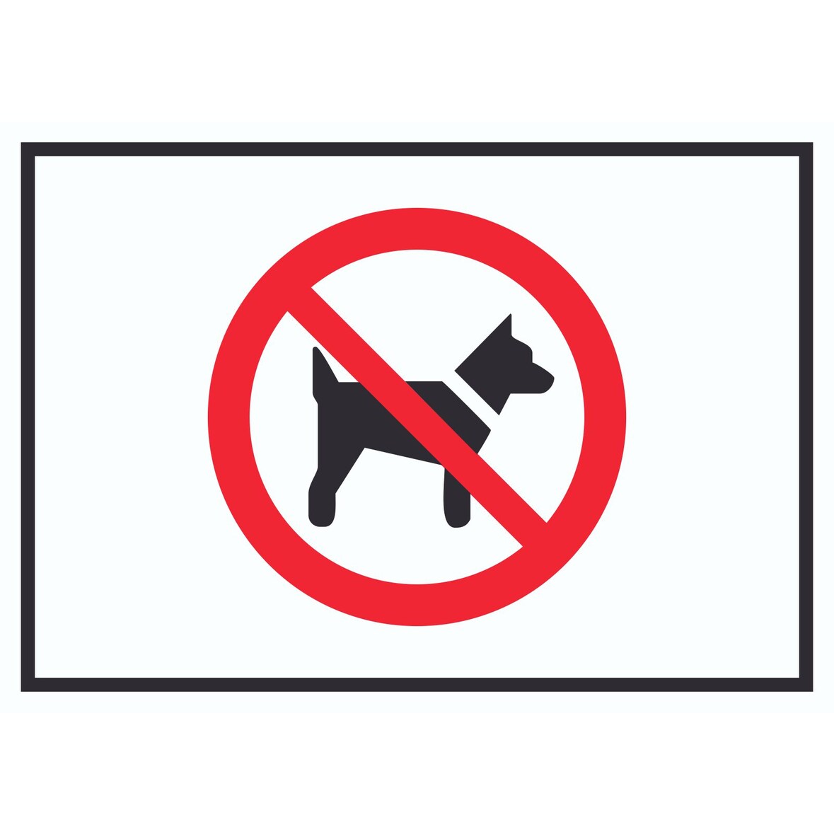 Mitführen von Hunden verboten Symbol Schild A3 (297x420mm)