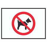 thumbnail of Mitführen von Hunden verboten Symbol Schild A3 (297x420mm)