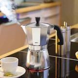 thumbnail of Cafetière Italienne 6 tasses Lucino -  Argent / Métallique Rond Aluminium Antiadhésif Gefu 15.00x12.00 cm