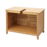 thumbnail of Arredo bagno bambu a listelle serie HWC-B18 mobile sottolavabo 60x80x40cm