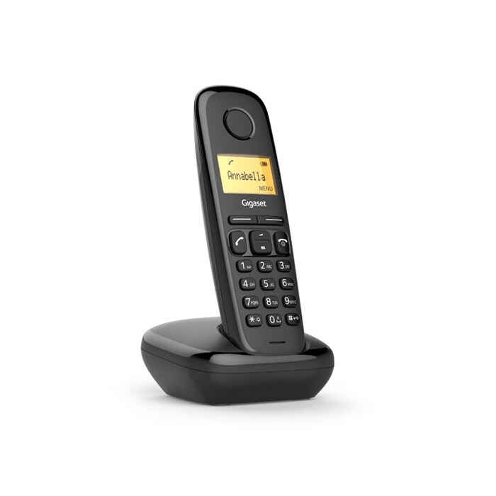 Gigaset Wireless Landline Phone A170 Black (S30852-H2802-D201)