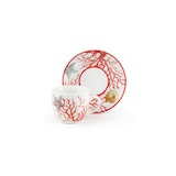 thumbnail of Excelsa Set mit 6 Espressotassen Mit Untertassen Coral Porzellan 6x5x6 cm Bunt