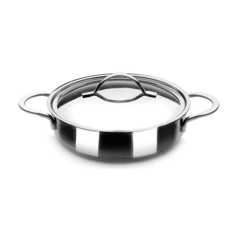 IBILI guisera acero inoxidable 18/10 NOAH con tapa 22x4.7 cm 1.4 L 605322