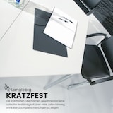 thumbnail of bümö Multifunktionstisch Buche, Tisch 160 x 69 cm, Tischfuß vierkant schwarz - Tisch Trapez, Besprechungstisch System D-Serie, Konferenztisch,