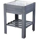 thumbnail of WAGNER GreenFAMILY Hochbeet GreenBOX Light - 53,5 x 53,5 x 70 cm, Massivholz anthrazit, Regalboden&Pflanztasche-25035001