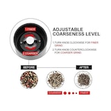 thumbnail of Moulin à poivre ou à sel en acier inoxydable Herzberg HG8106