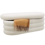 thumbnail of tectake Banc rembourré ALTU avec espace de rangement - Bouclé crème/ blanc - 405884