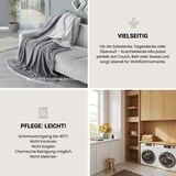 thumbnail of Schiesser Wohndecke Mia - Velvet Soft - 150 x 200 cm - Dunkelgrau