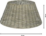 thumbnail of 1 Weihnachtsbaumrock 70x28cm - für Bäume bis 240 cm Weide Abdeckung Christbaumständer Weihnachtsbaumständer Christbaumkorb grau
