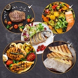 thumbnail of Grillrooster set zwart/44,5x30,3 cm