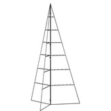 thumbnail of vidaXL Metall-Weihnachtsbaum für Dekorationen Schwarz 140 cm