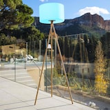 thumbnail of Lumisky Lampadaire d'extérieur sans fil TAMBOURY WOOD RGB H150cm Polyéthylène Beige