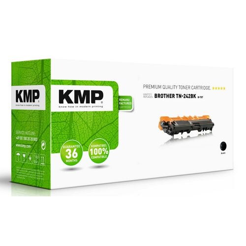 Kompatible KMP Brother TN-242BK Tonerkartusche Schwarz