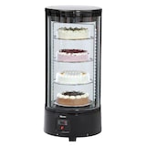 thumbnail of Gebaksvitrine | 72L | Zwart | +2°C/+10°C | 4 Schappen (Roterend) | Ø450x983(h)mm