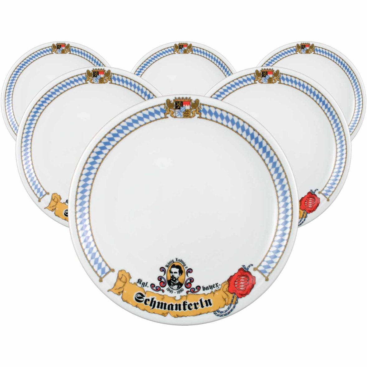 Seltmann Weiden Compact Bayern Speiseteller ø 27 cm 6er Set