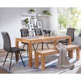 thumbnail of Sitzbank Landhaus-Stil: Massivholz Akazie, 200 kg Belastung, handgefertigt. Beige, 140x35x45 cm | Kadima Design