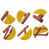 thumbnail of Sonnenliege gelb Liegestuhl Fußteil Sonnendach Kissen Holz Deckchair Gartenmöbel 10-302 F S KH