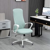 thumbnail of Silla de oficina giratoria silla de escritorio juvenil con altura ajustable función de basculante reposabrazos y respaldo alto 62x56x110-119,5cm verde