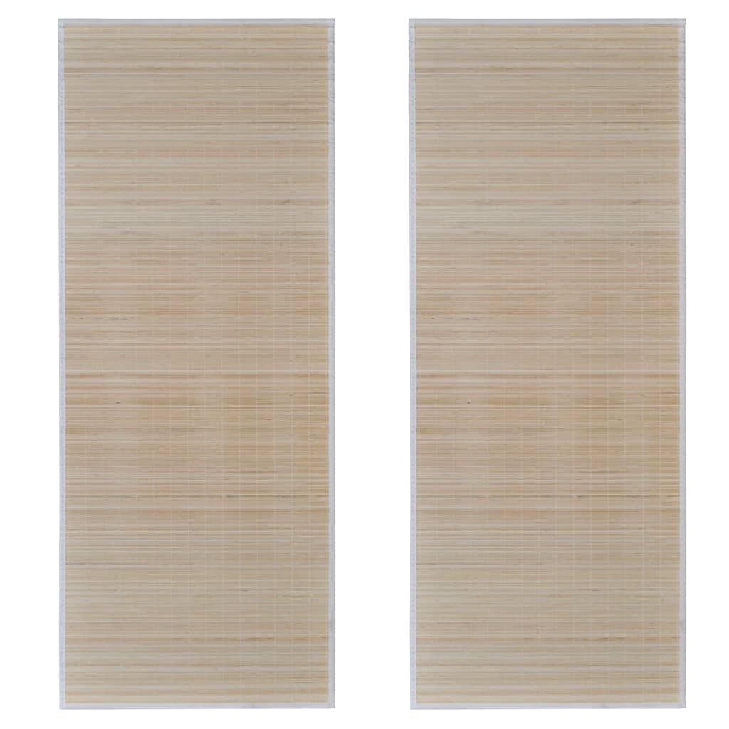 vidaXL Läufer 2 Stk. Bambus Rechteckig 120×180 cm