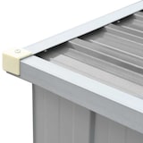 thumbnail of vidaXL Brennholzlager aus verzinktem Stahl 330x84x152 cm Grau