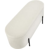 thumbnail of tectake Banc LANJA rembourré, en tissu bouclé et avec espace de rangement - Bouclé crème/ blanc - 405233