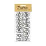 thumbnail of 60 Stück Weihnachtskugeln Haken `Chrom Silberne Schleife` Aufhänger