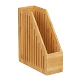 thumbnail of Relaxdays Stehsammler Bambus, A4, Zeitschriften & Dokumente, Büro, Schreibtisch, Stehordner, HBT: 30x10x26,5 cm, natur
