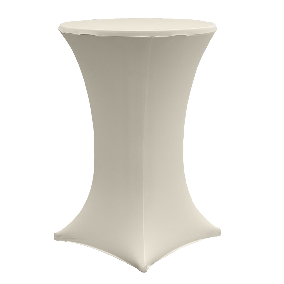 Baumarktplus Stehtischhusse Stretch 70 cm beige Tischdecke Husse Bistrotisch Partytisch