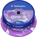 thumbnail of Verbatim DVD+R 43500 16x 4,7GB 120Min. fuso 25 unid./pacote.
