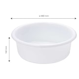thumbnail of GILAC Bac à diviseuse rond - 19 L - Blanc G608021