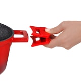 thumbnail of STONELINE® Gourmet Bräter 32x25 cm mit Deckel, Backofen und Induktion geeignet, Antihaft, kirschrot