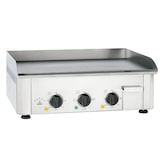 thumbnail of METRO Professional Plancha de mesa eléctrica GEG2001, acero inoxidable, 62x45x19 cm, 3500 W, 2 zonas de cocción, bandeja para grasa extraíble, plata