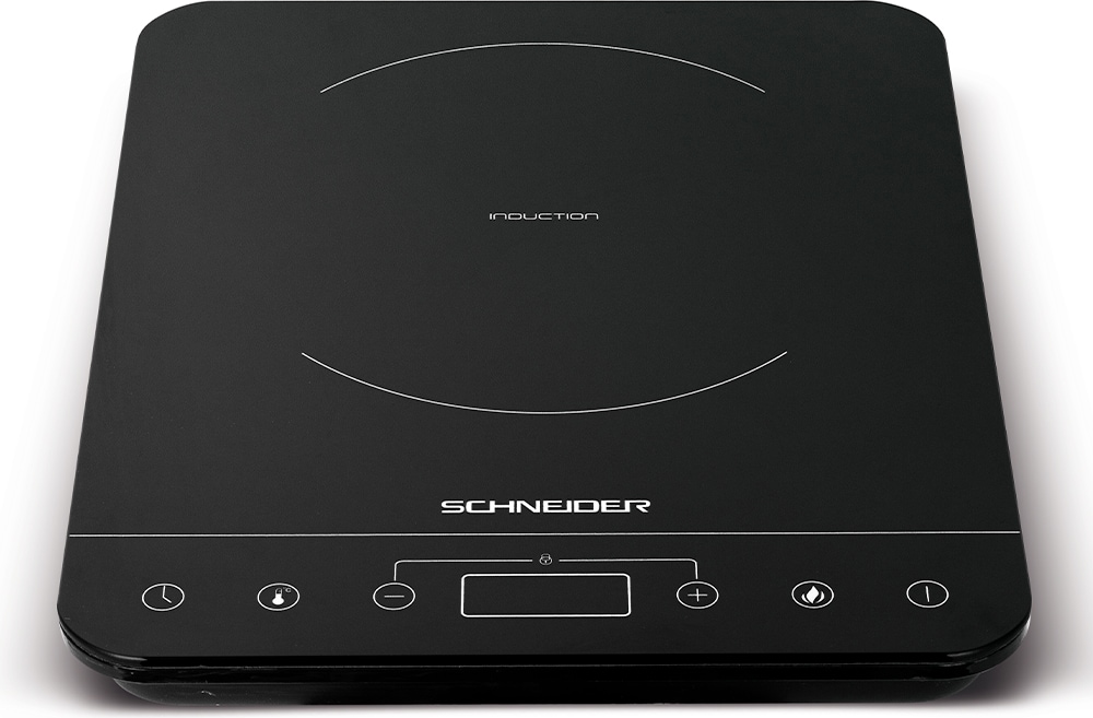 Dominó Inducción portátil 1 fuego Touch control diámetro 20cm 2000W SCHNEIDER SCIH81B