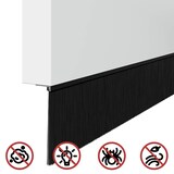 thumbnail of vidaXL Zelfklevende Deurborstels 6 pcs Zwart 100 cm Aluminium Legering