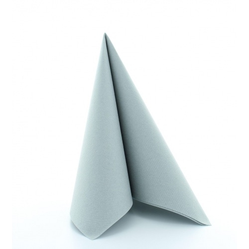 Mank Serviette Airlaid Grau, 40 x 40 cm, 50 Stück - stoffähnlich