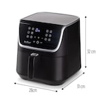 thumbnail of Heißluftfritteuse XXL Airfryer 5,5L 8 Programme Weniger Fett Edelstahl