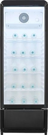 thumbnail of Exquisit Glastürkühlschrank GKS220-GT-431D schwarz | 240 l Nutzinhalt | No Frost | 1–10 °C | Standgerät